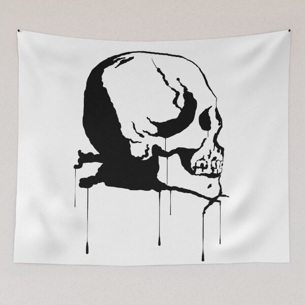 Item preview, Splatter Skull 2 (black) designed and sold by RobertBell.