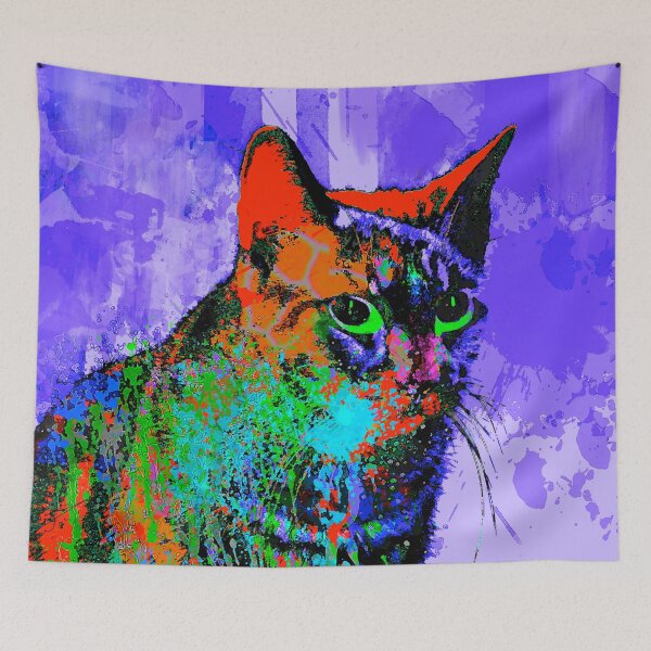 Item preview, Abstract Cat designed and sold by May Finch.