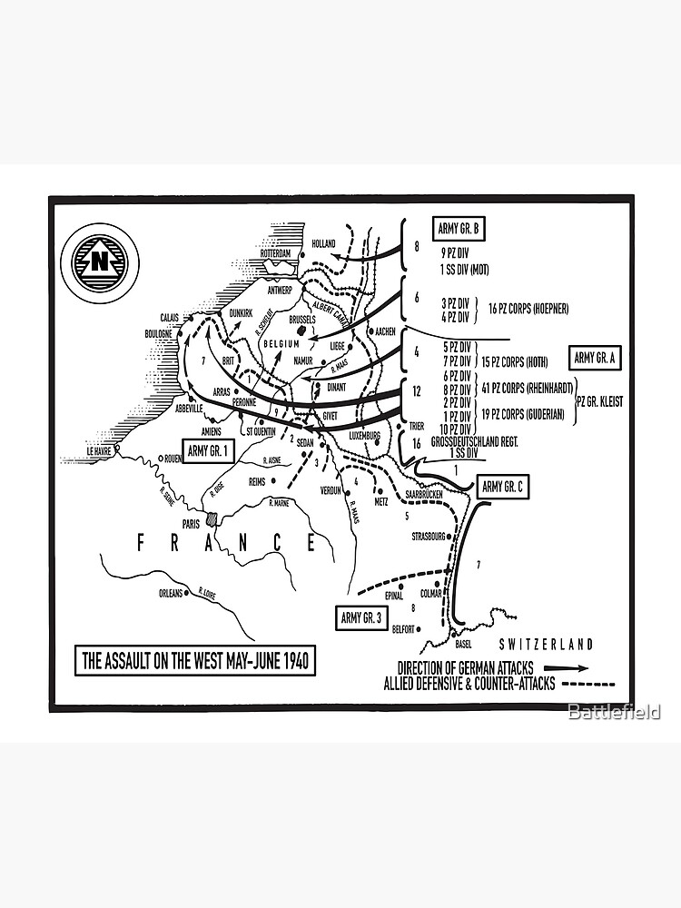 German Assault On The West May-June 1940 by Battlefield