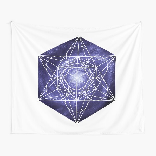Pinwheel Blue Hue | Metatron Sacred Geometry Sticker Tapestry
