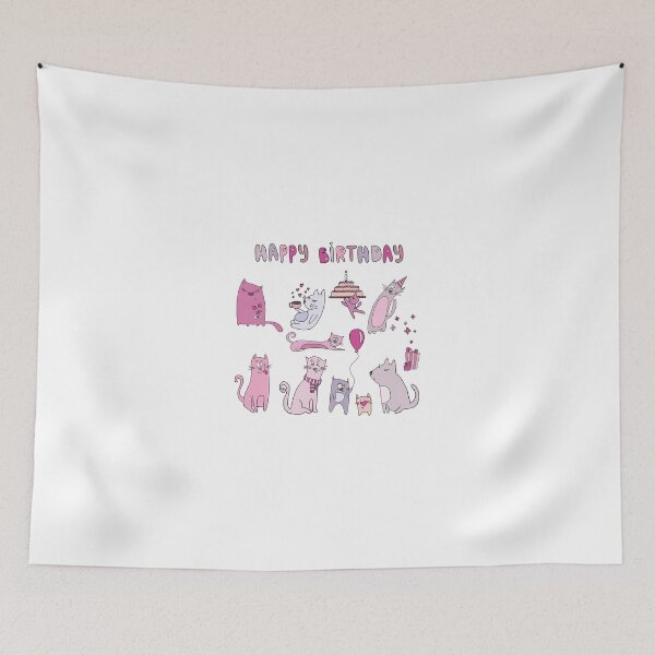 Item preview, Happy birthday funny cat graphic designed and sold by josieburden.