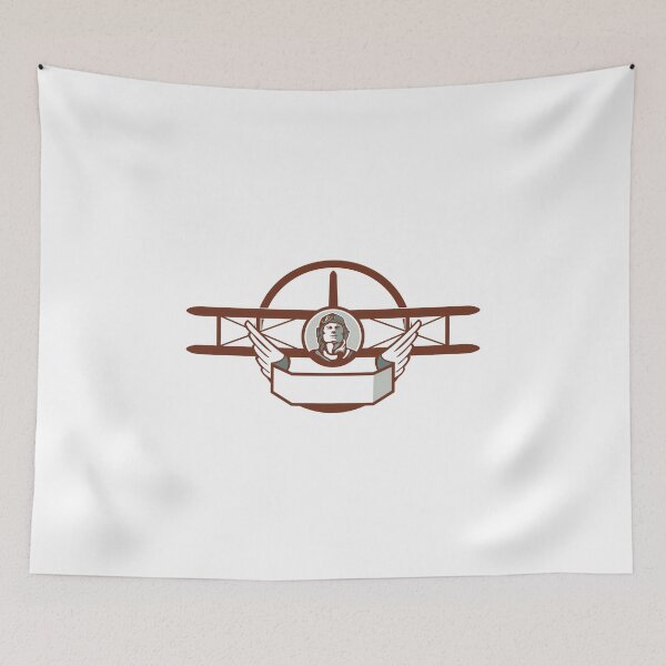 Item preview, World War 1 Pilot Airman Spad Biplane Circle Retro designed and sold by patrimonio.