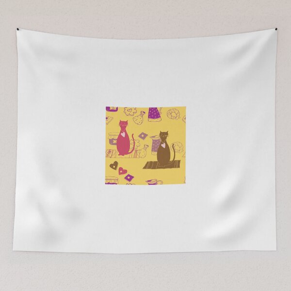 Item preview, Cat love background pattern cute designed and sold by josieburden.