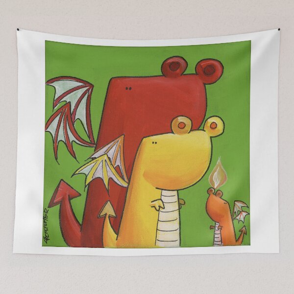 Item preview, Splatter Dragon Family designed and sold by SplatterBubble.