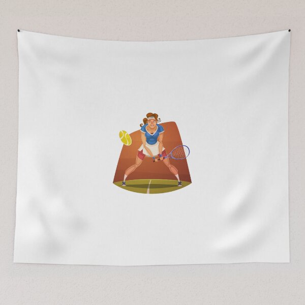 Item preview, Funny cartoon tennis sporting design designed and sold by lovingangela.