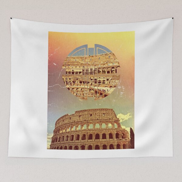 Item preview, Geometric Colosseum Rome Italy Historical Monument designed and sold by Beverly Claire Kaiya.