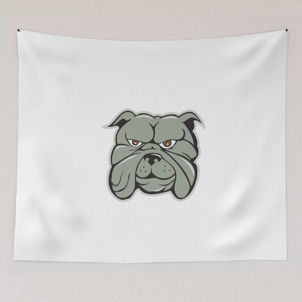 Item preview, Bulldog Head Isolated Cartoon designed and sold by patrimonio.