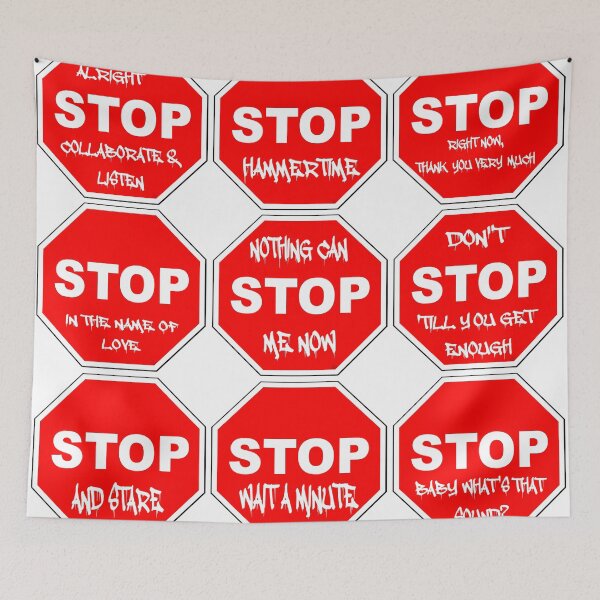 Item preview, Stop sign lyrics designed and sold by Dexter4000.