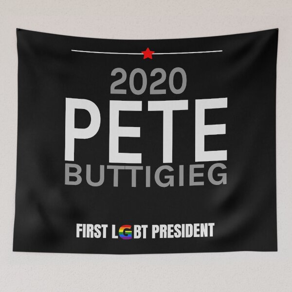 Item preview, Pete Buttigieg | First Gay LGBT President | Dark Apparel designed and sold by NeoMundo.