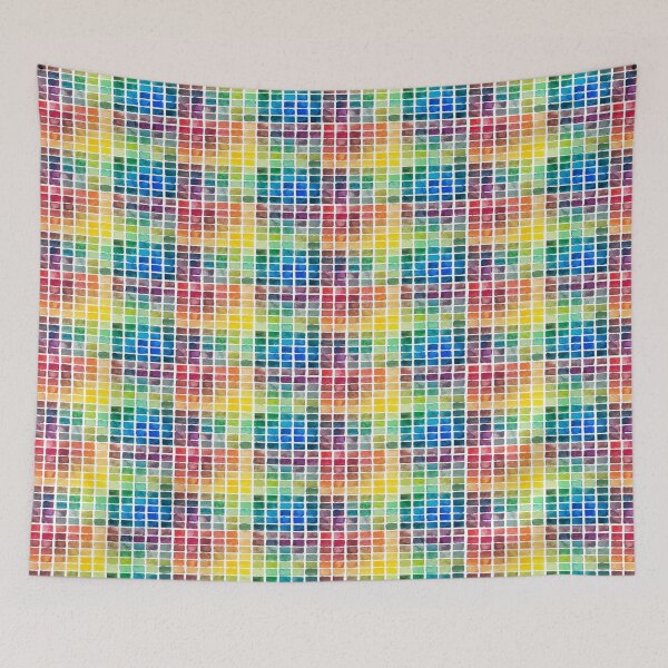 Aperçu de l'œuvre Carrés de couleur aquarelle créée et vendue par Erin Morris.