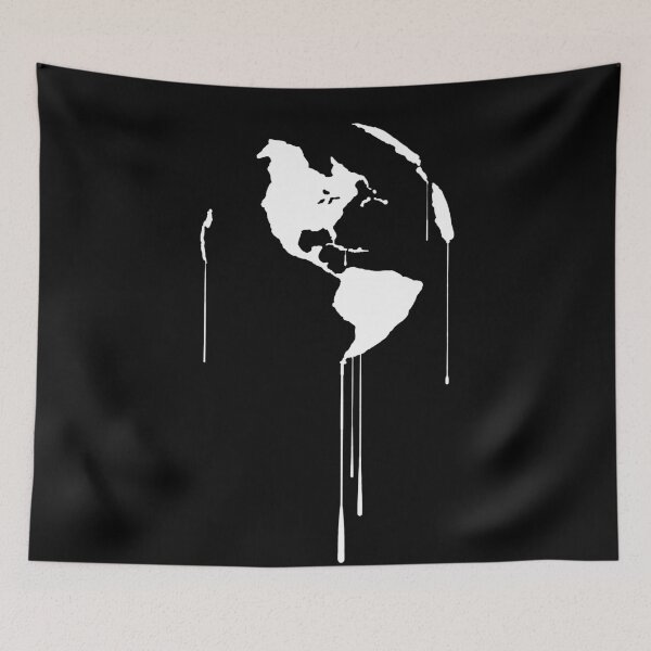 Item preview, Splatter Earth 1 (white) designed and sold by RobertBell.