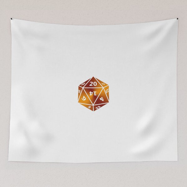 Item preview, D20 Red/Orange designed and sold by Hello Geek Fox.