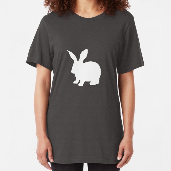 minimalist rabbit Slim Fit T-Shirt