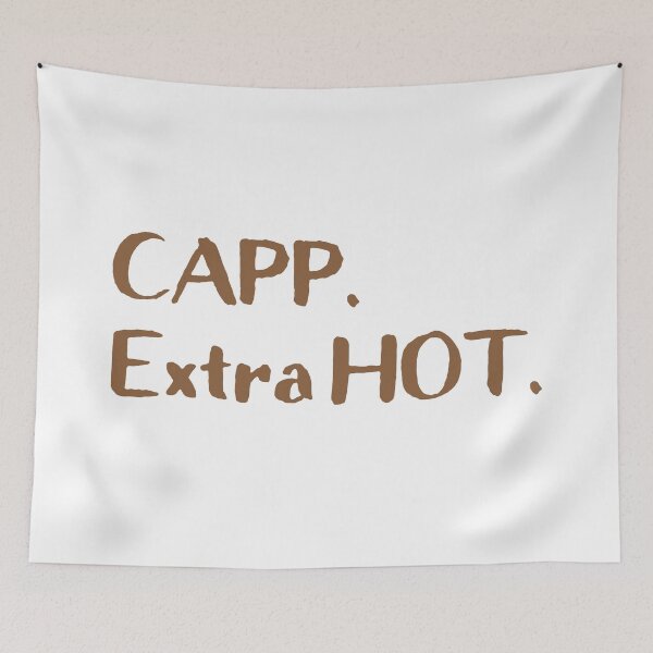 Item preview, Capp. Extra HOT. (coffee order) designed and sold by jazzydevil.