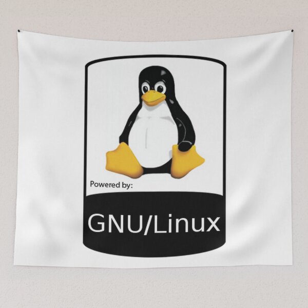 Item preview, Powered by GNU/Linux ! designed and sold by valartiste.