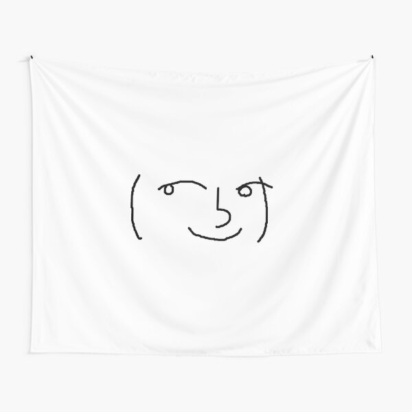 Lenny Face Tapestries Redbubble - lenny face roblox id