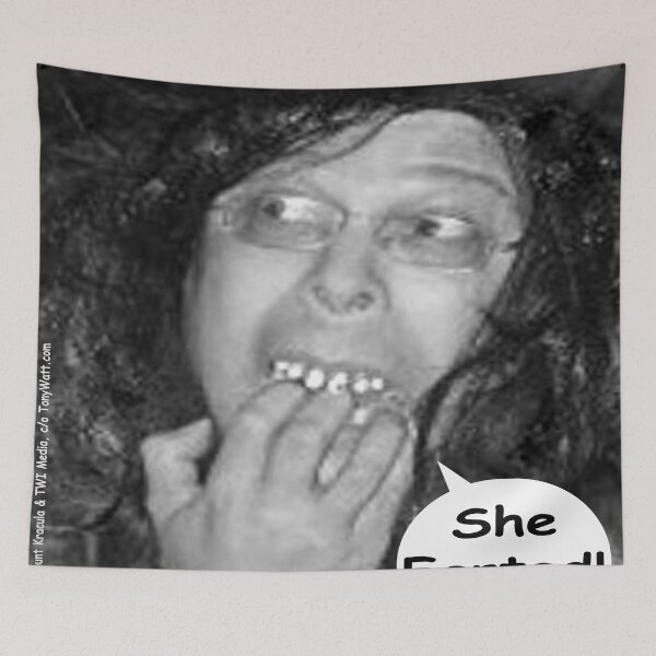 Item preview, (Tex's Photo Phun #2) She Farted! -[Kount Kracula Sez:] -c/o https://www.redbubble.com/people/TexWatt?asc=u designed and sold by TexWatt.