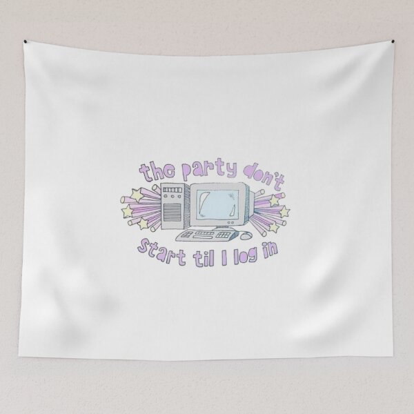 Item preview, The party don't start til I log in designed and sold by Ravanna Lotus.