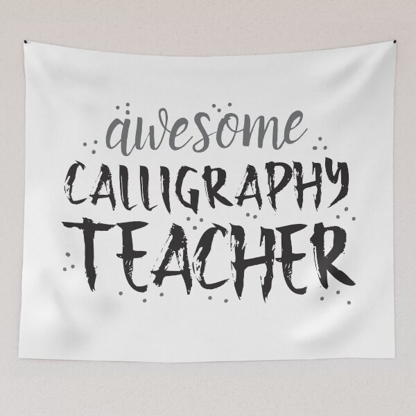 Item preview, Awesome CALLIGRAPHY teacher designed and sold by jazzydevil.