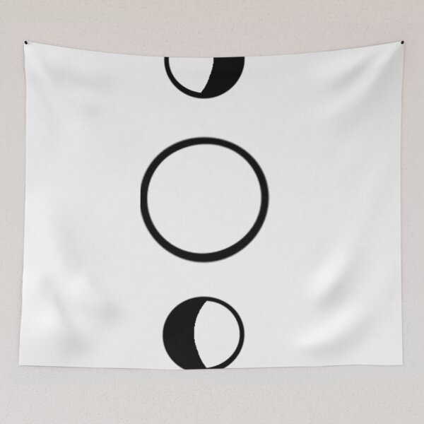 Item preview, Moon Phases - Black and white designed and sold by studiousmage.