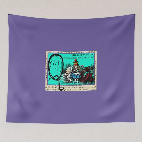 Item preview, Alice in Wonderland and Through the Looking Glass Alphabet Q designed and sold by Samitha Edwards.