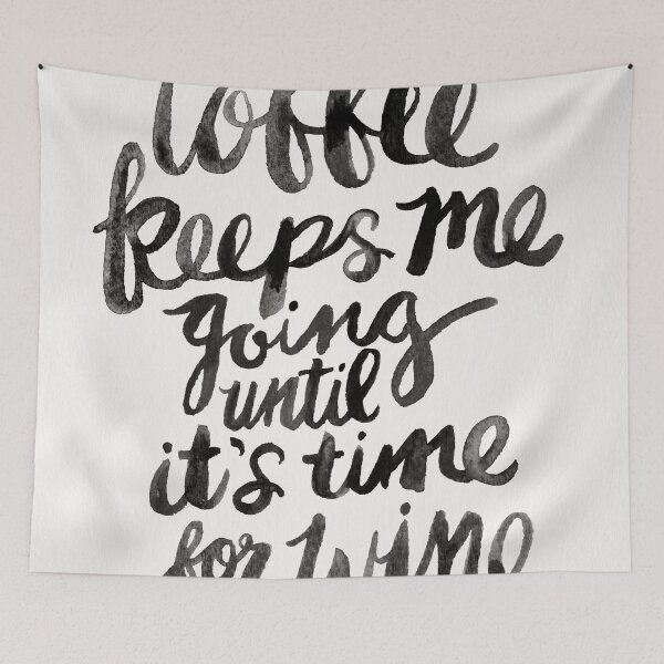 Item preview, Coffee & Wine – Black Ink designed and sold by Cat Coquillette.