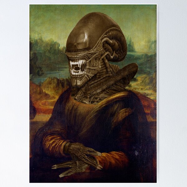 Item preview, Mona Lisa Alien Xenomorph designed and sold by Furry And  Purry.