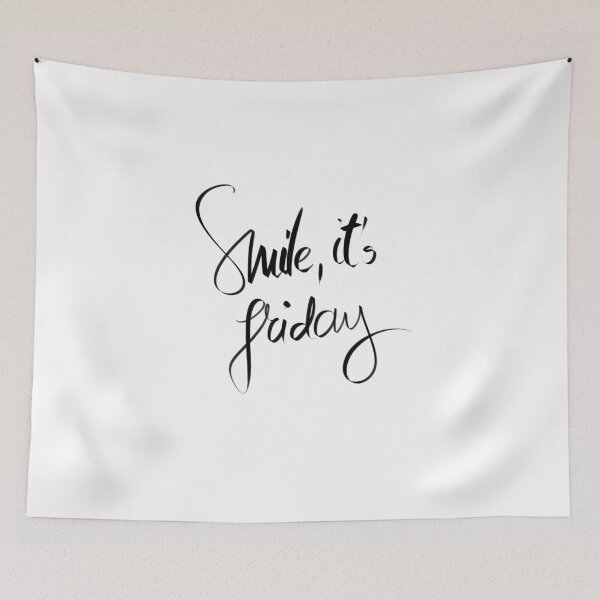 Item preview, Smile It Is Friday motivational message designed and sold by Stanciuc.