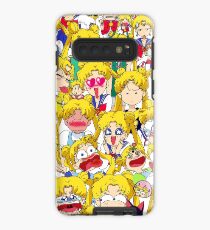 Usagis Gesichter Hülle & Klebefolie für Samsung Galaxy