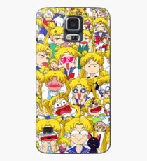 Usagis Gesichter Hülle & Klebefolie für Samsung Galaxy