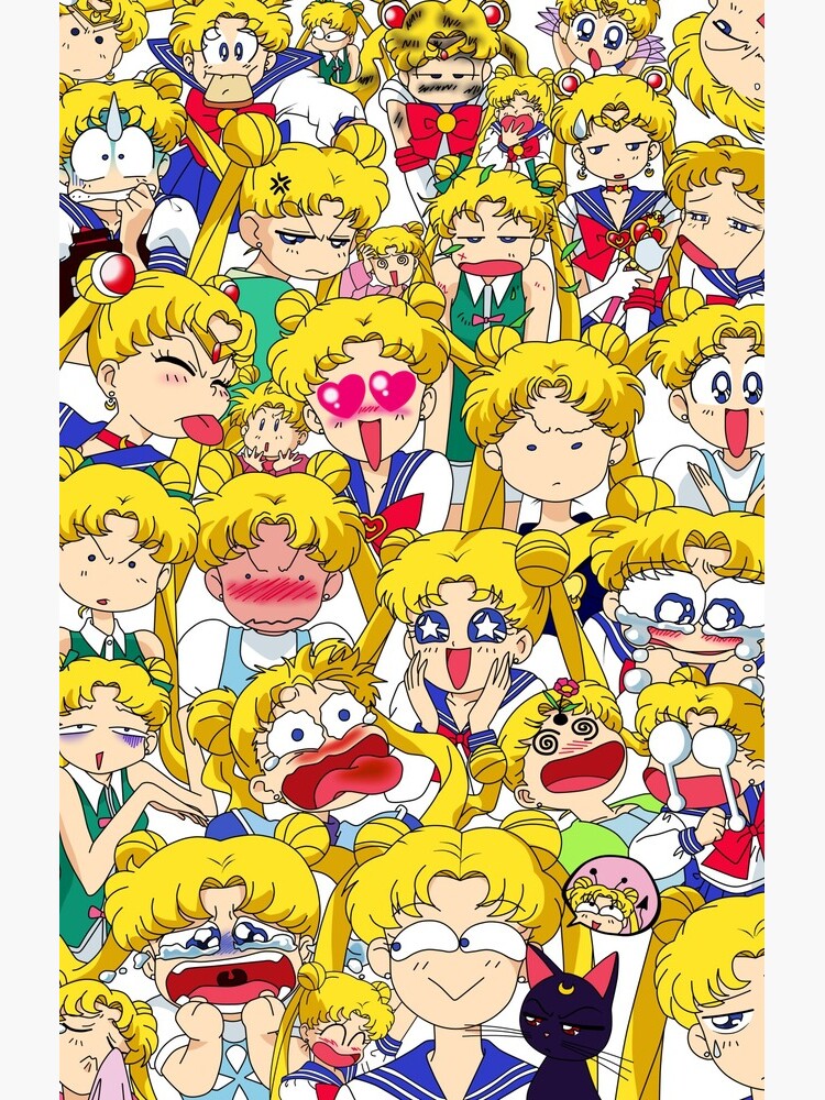 Usagi's faces by A-aru