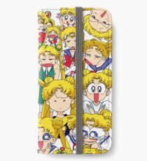 Usagis Gesichter iPhone Flip-Case/Hülle/Klebefolie