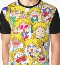 Usagi's faces Graphic T-Shirt