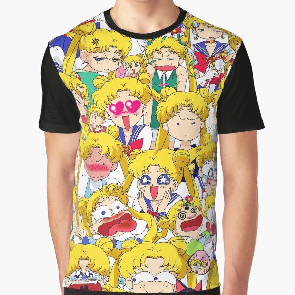 Usagi's faces Graphic T-Shirt