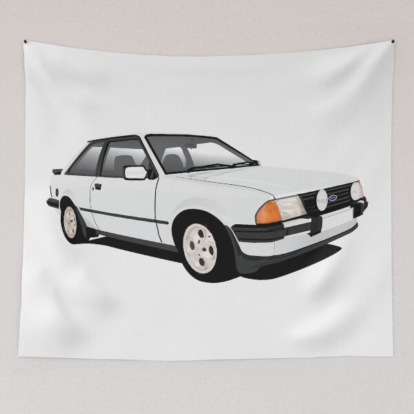 Item preview, Ford Escort XR3 white designed and sold by knappidesign.