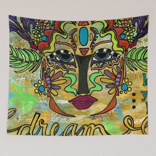 Item preview, Life Dreams-Ceremonial Mask designed and sold by © Angela L Walker.