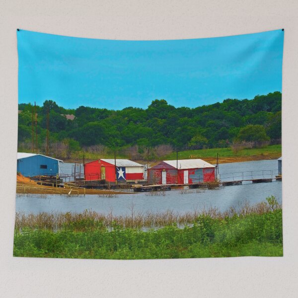 Item preview, Old Boat Houses on the Lake designed and sold by May Finch.