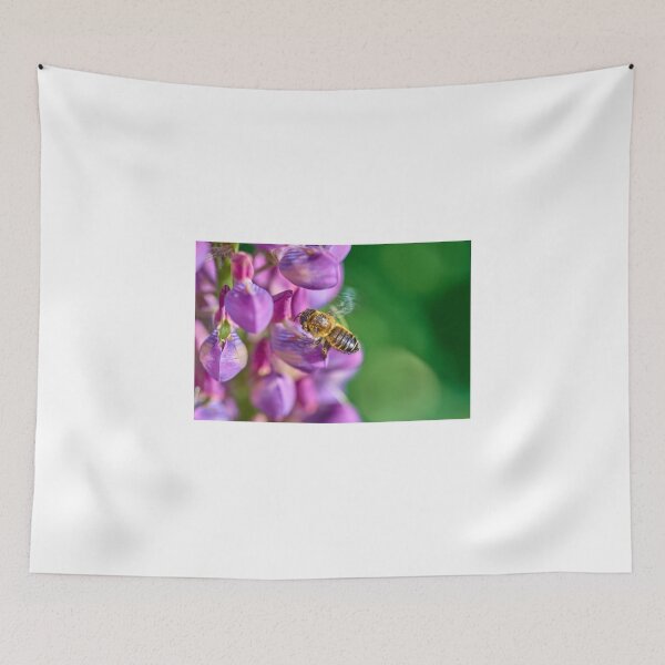 Item preview, Bee descending on a lupin designed and sold by Mark Bangert.