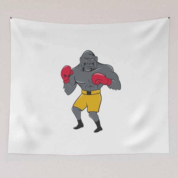 Item preview, Gorilla Boxer Boxing Stance Cartoon designed and sold by patrimonio.
