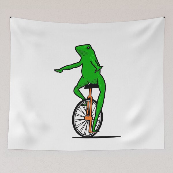 Item preview, Dat Boi Unicycle Frog T-Shirt designed and sold by Yipptee Shirts.