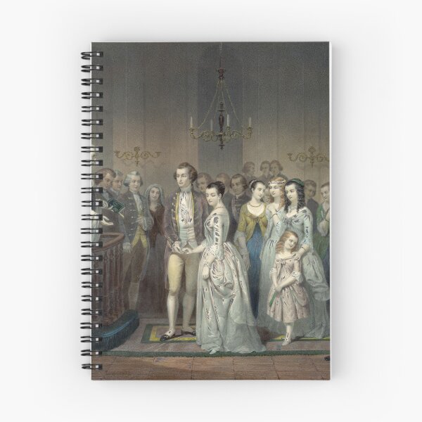 Artikelvorschau, Die Hochzeit von George Washington und Martha Dandridge entworfen und verkauft von Vintage Works.