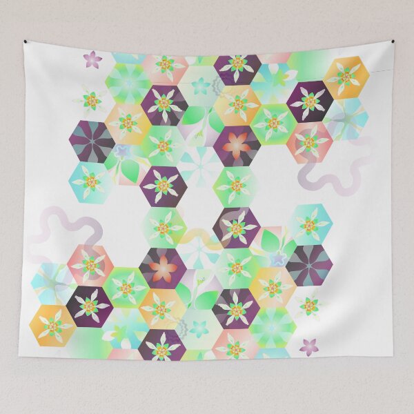 Item preview, Ecuador - Flower - Nasa aequatoriana - vertical pattern designed and sold by lucychili.