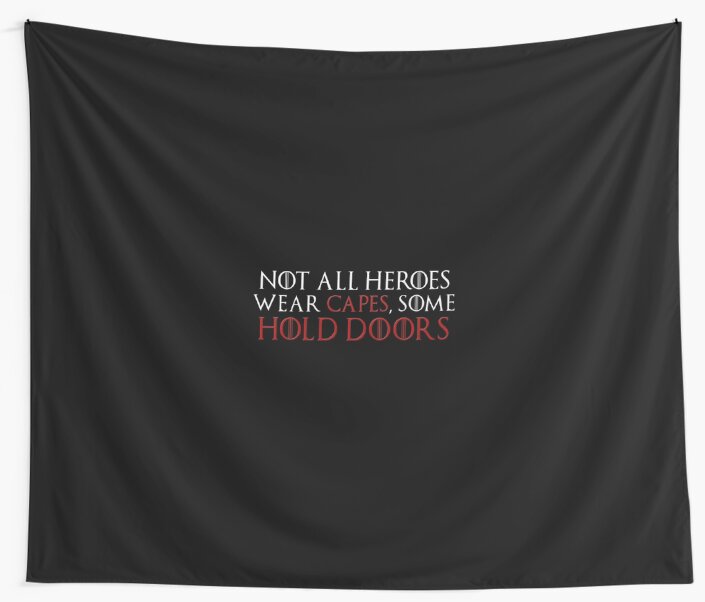 GAME OF THRONES HODOR /"NOT ALL HEROES WEAR CAPES.../" SWEATSHIRT NEW