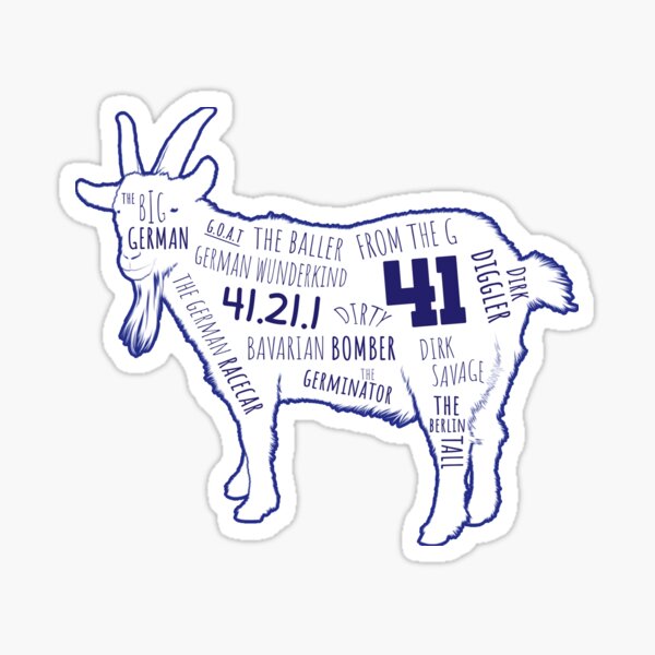 Dirk Nowitzki ZIEGE Sticker