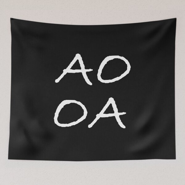 Item preview, SayWord, AO OA White lettering   designed and sold by TheVillage6.