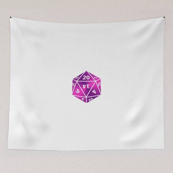 Item preview, D20 Pink/Purple designed and sold by Hello Geek Fox.