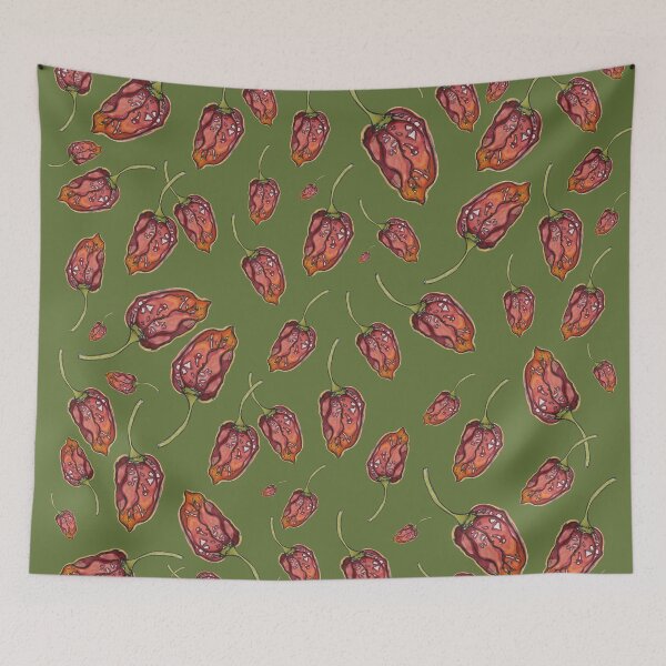 Item preview, Trinidad Scorpion Chilli Peppers Green designed and sold by HannahLstaples.