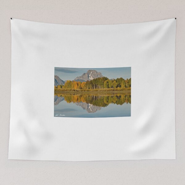 Item preview, Mount Moran and Fall Colors Reflected in the Snake River designed and sold by Jeff Goulden Photography.