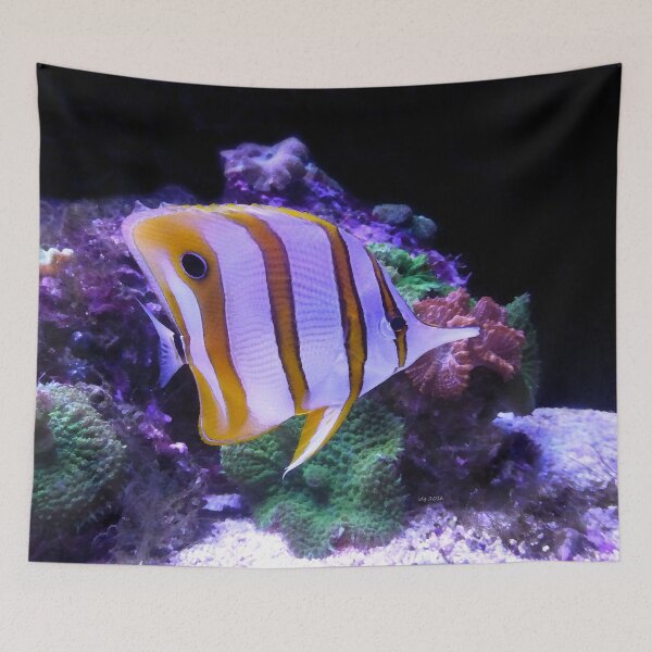 Item preview, Yellow and White Butterfly Fish designed and sold by elledeegee.