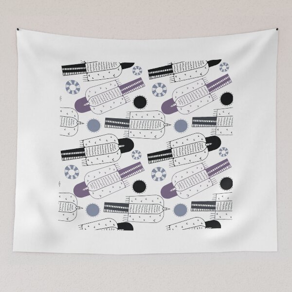 Item preview, Birds in the sky white designed and sold by penbirds.